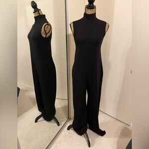 PrettyLittleThing Black High Neck Jumpsuit